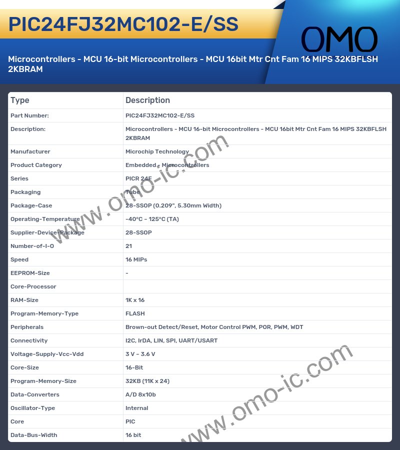 PIC24FJ32MC102-E/SS