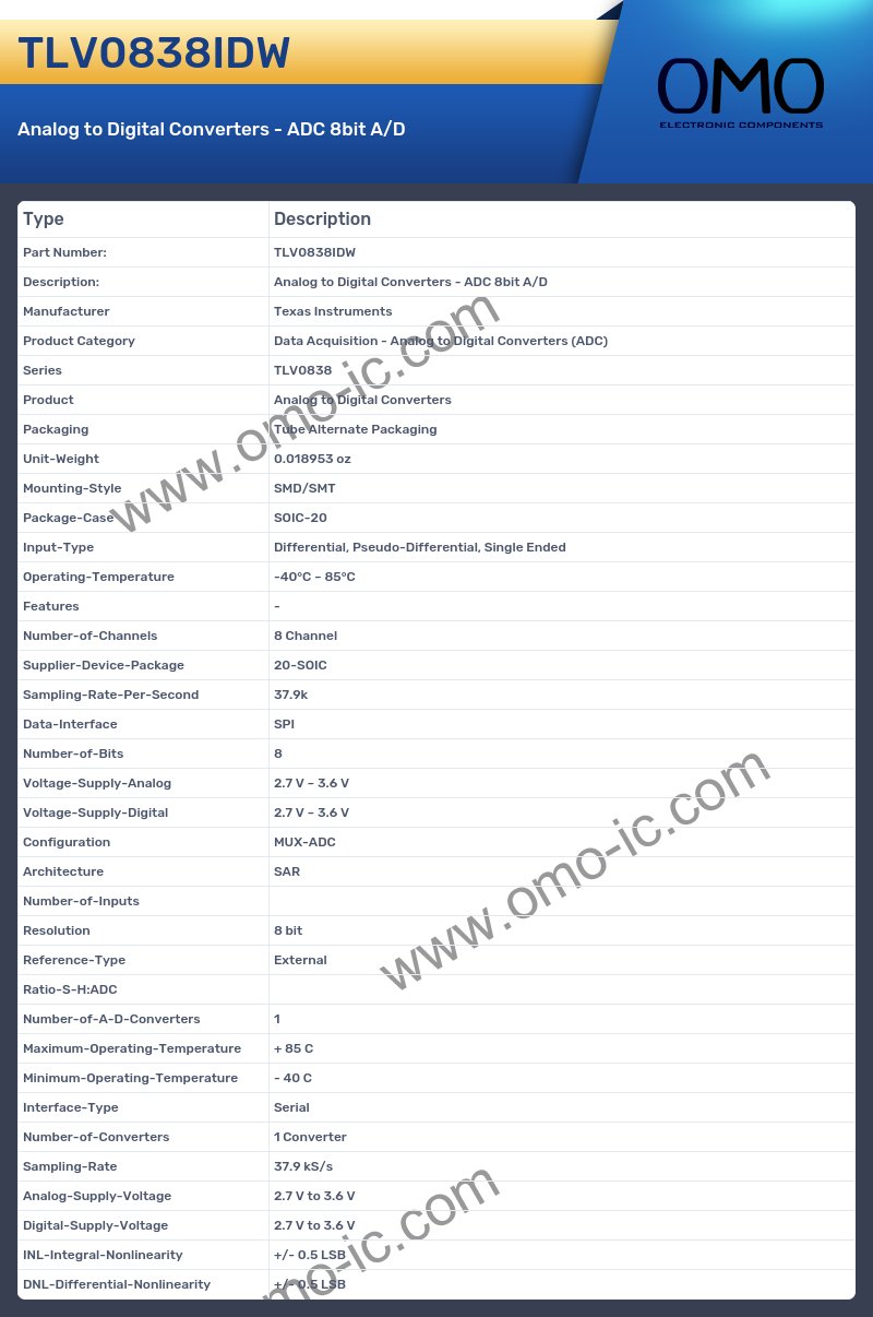 TLV0838IDW