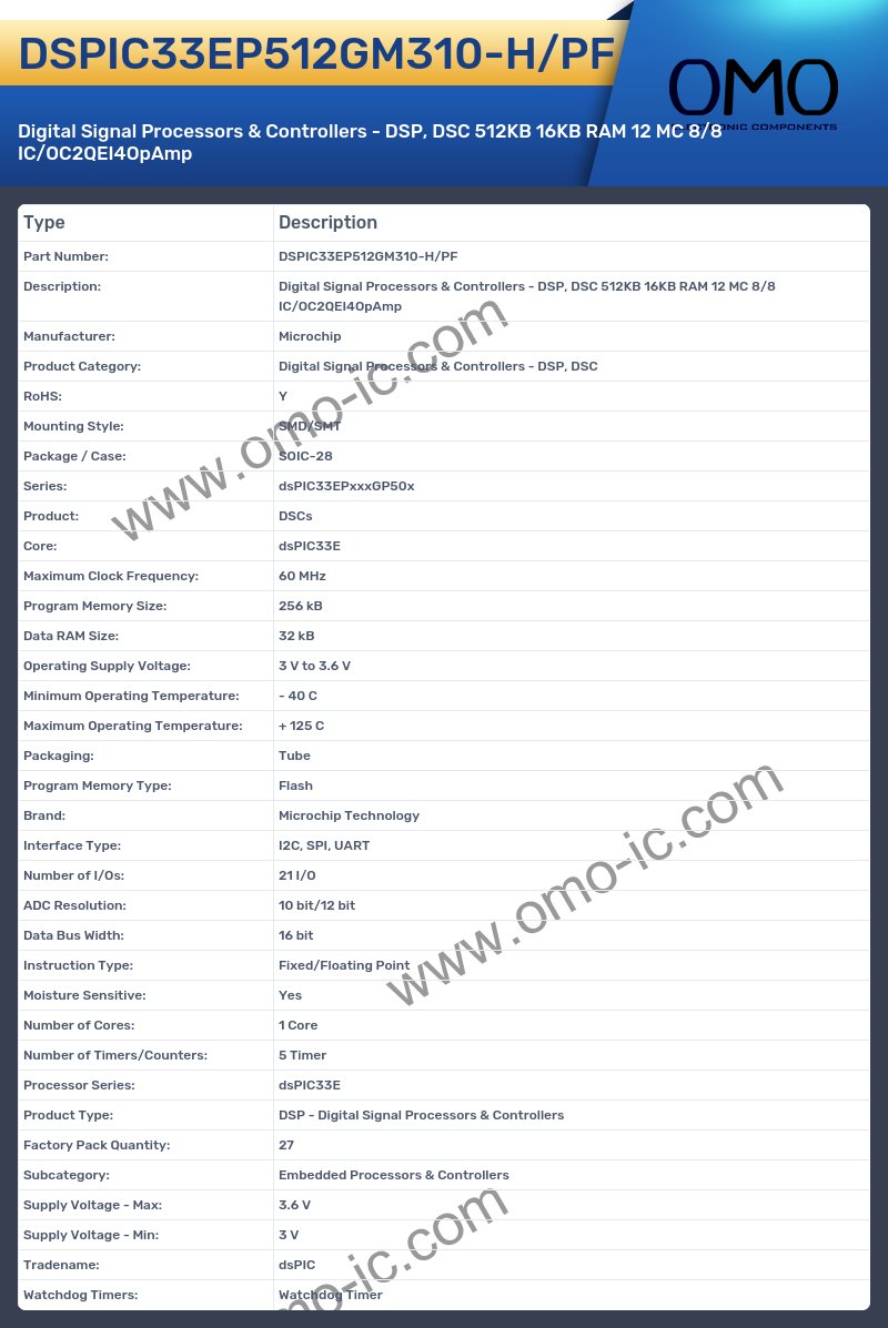 DSPIC33EP512GM310-H/PF