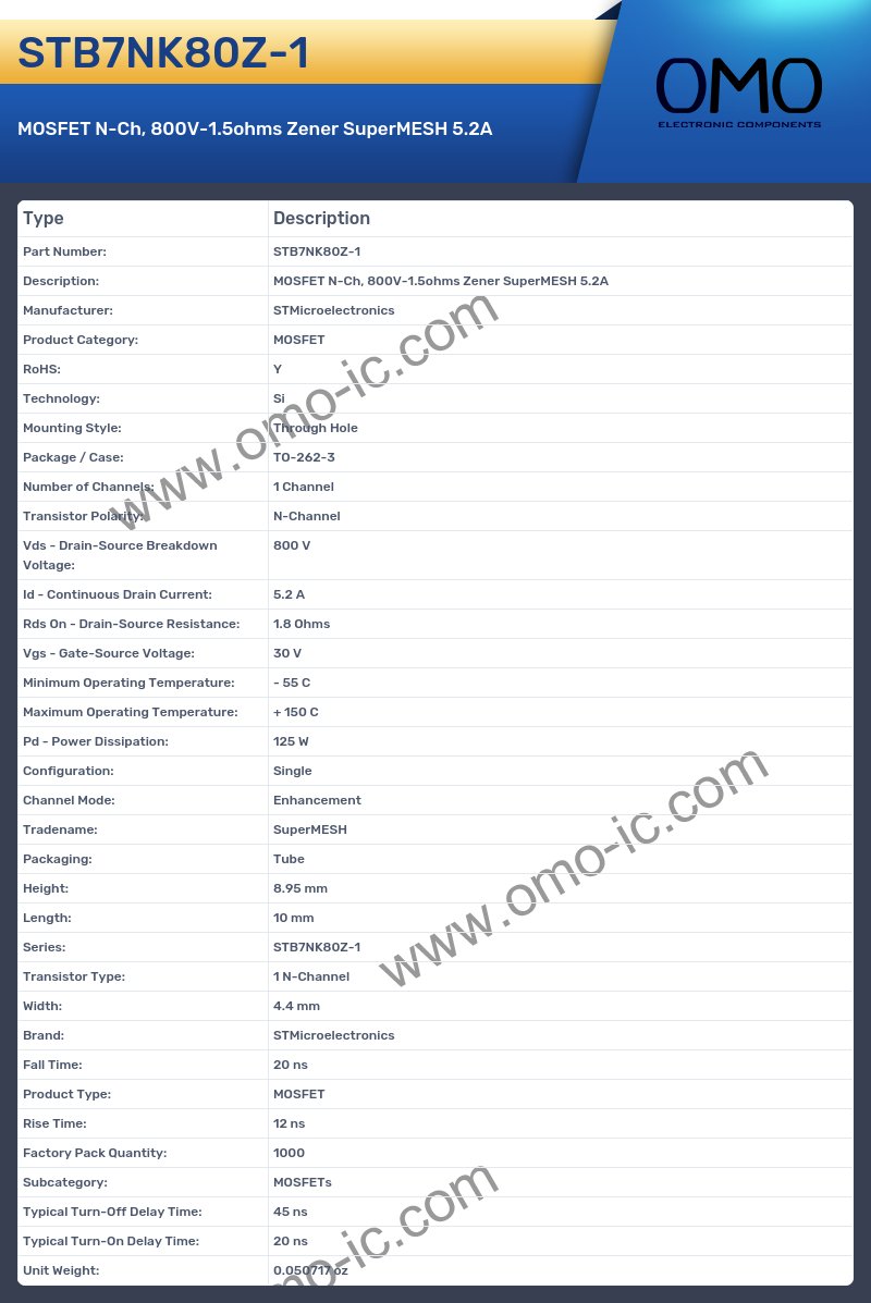 STB7NK80Z-1