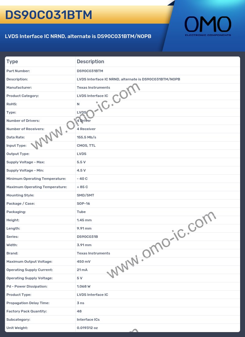 DS90C031BTM