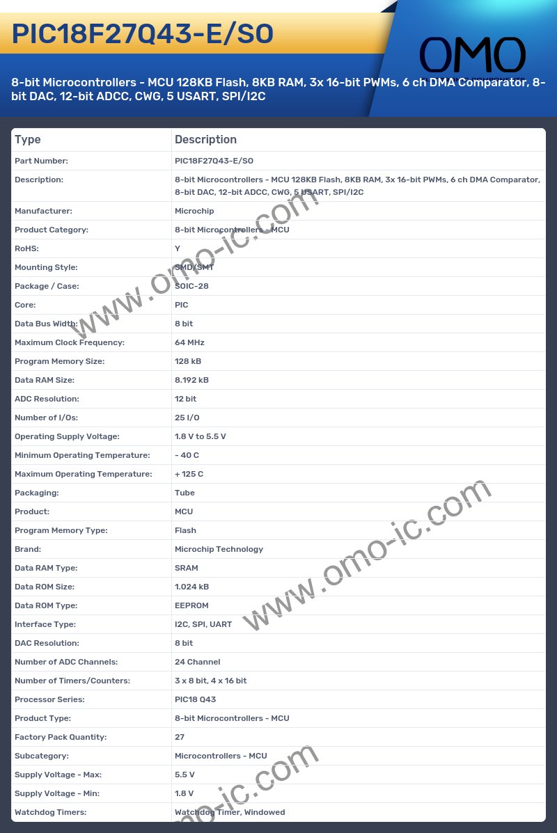PIC18F27Q43-E/SO