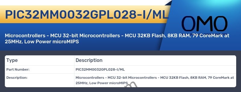 PIC32MM0032GPL028-I/ML