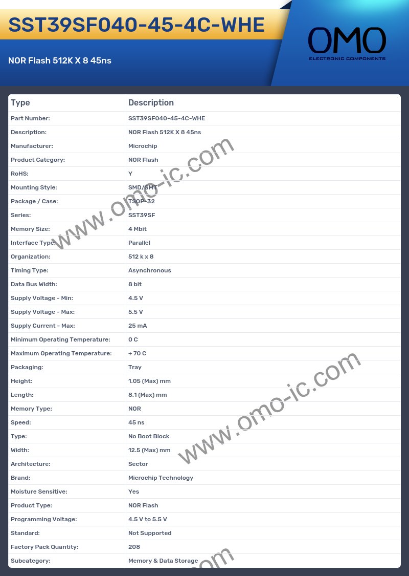 SST39SF040-45-4C-WHE