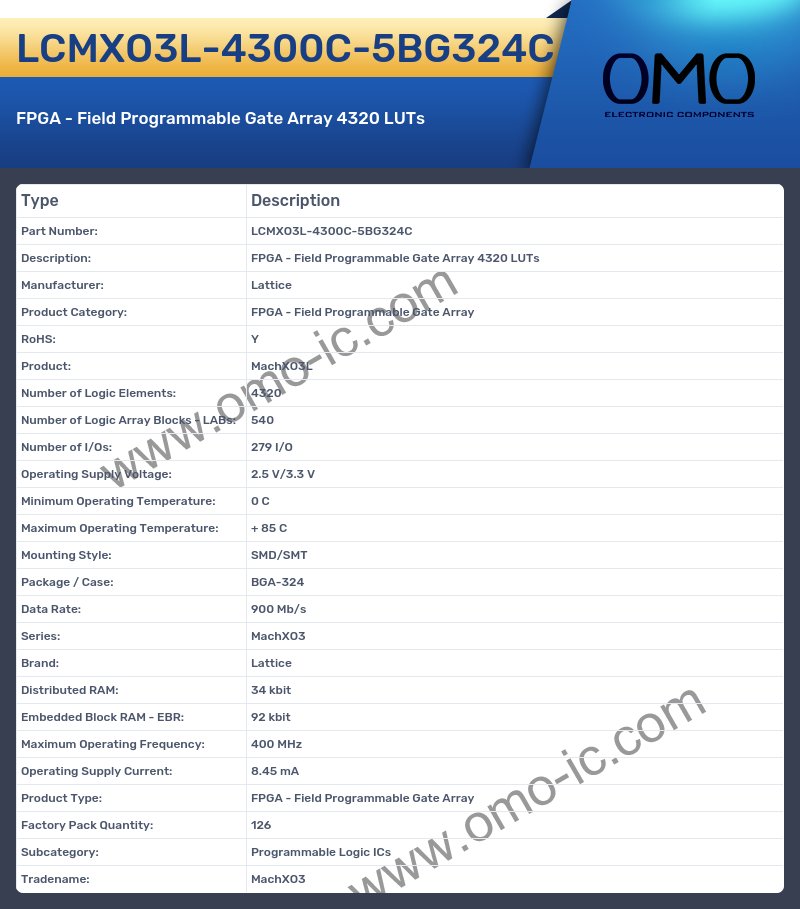 LCMXO3L-4300C-5BG324C