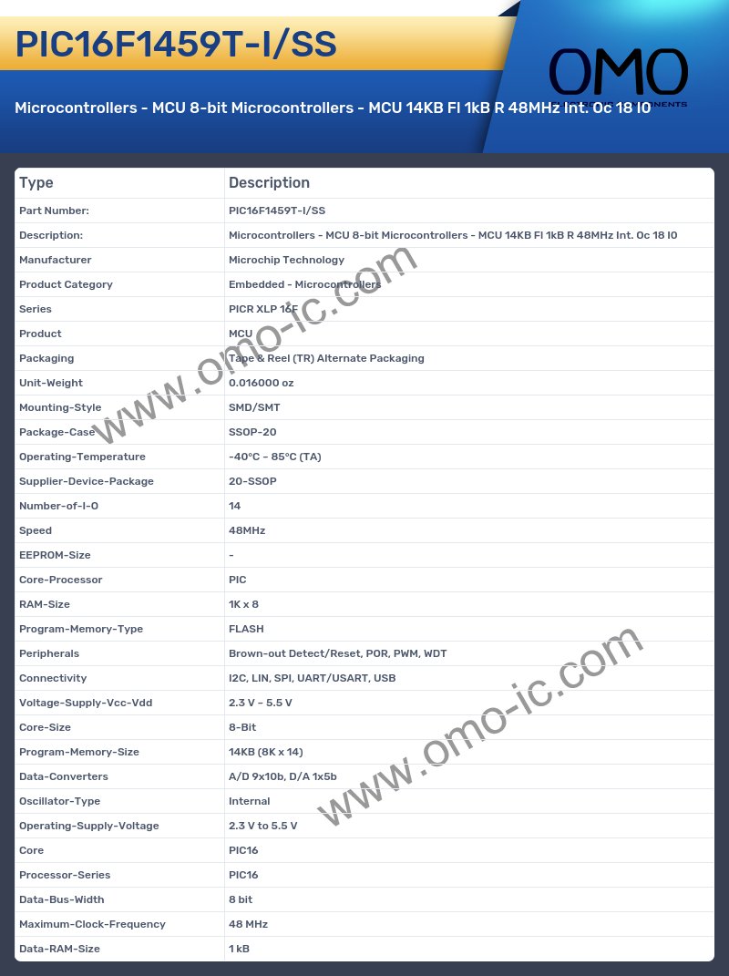 PIC16F1459T-I/SS