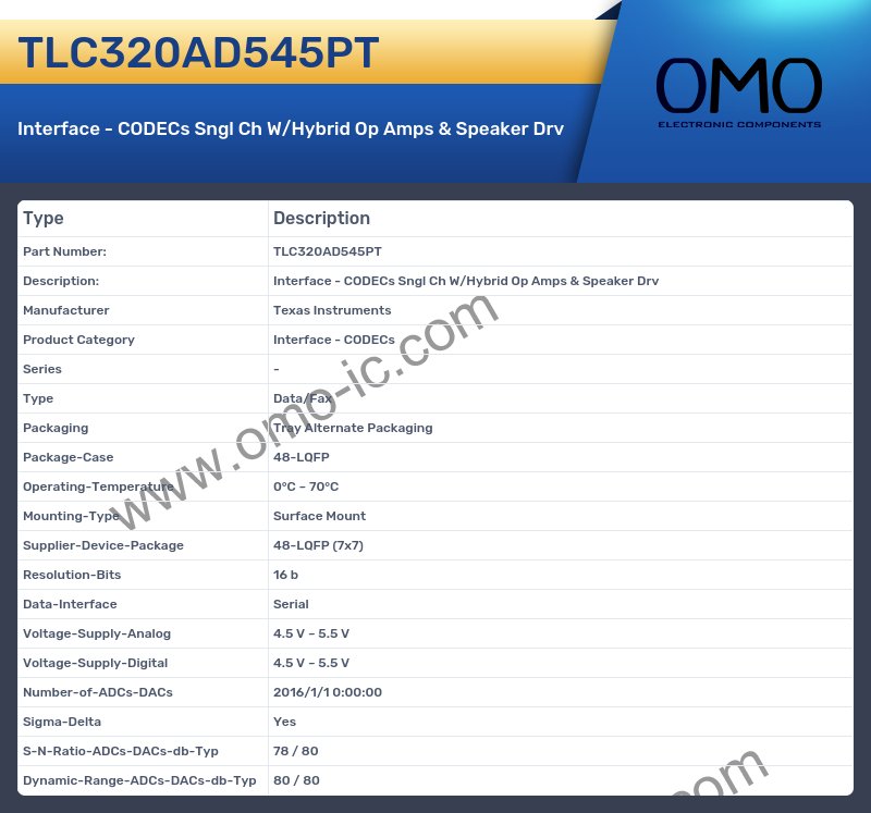TLC320AD545PT