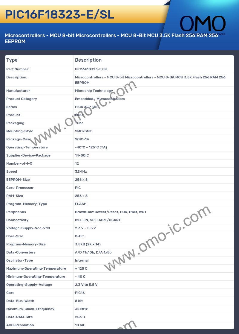 PIC16F18323-E/SL