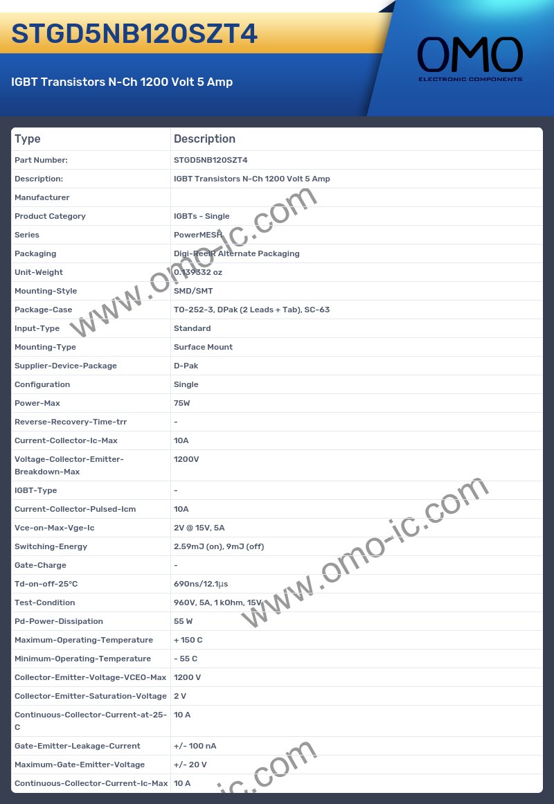 STGD5NB120SZT4