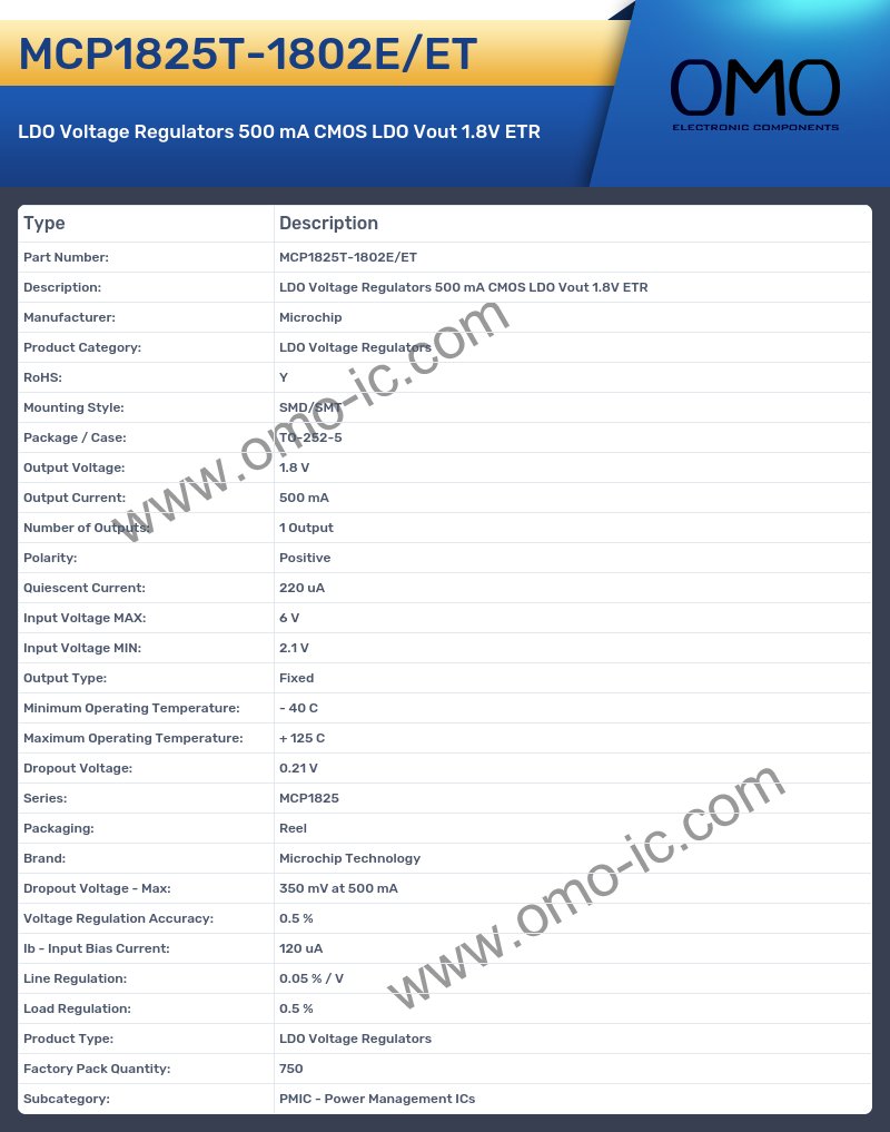 MCP1825T-1802E/ET