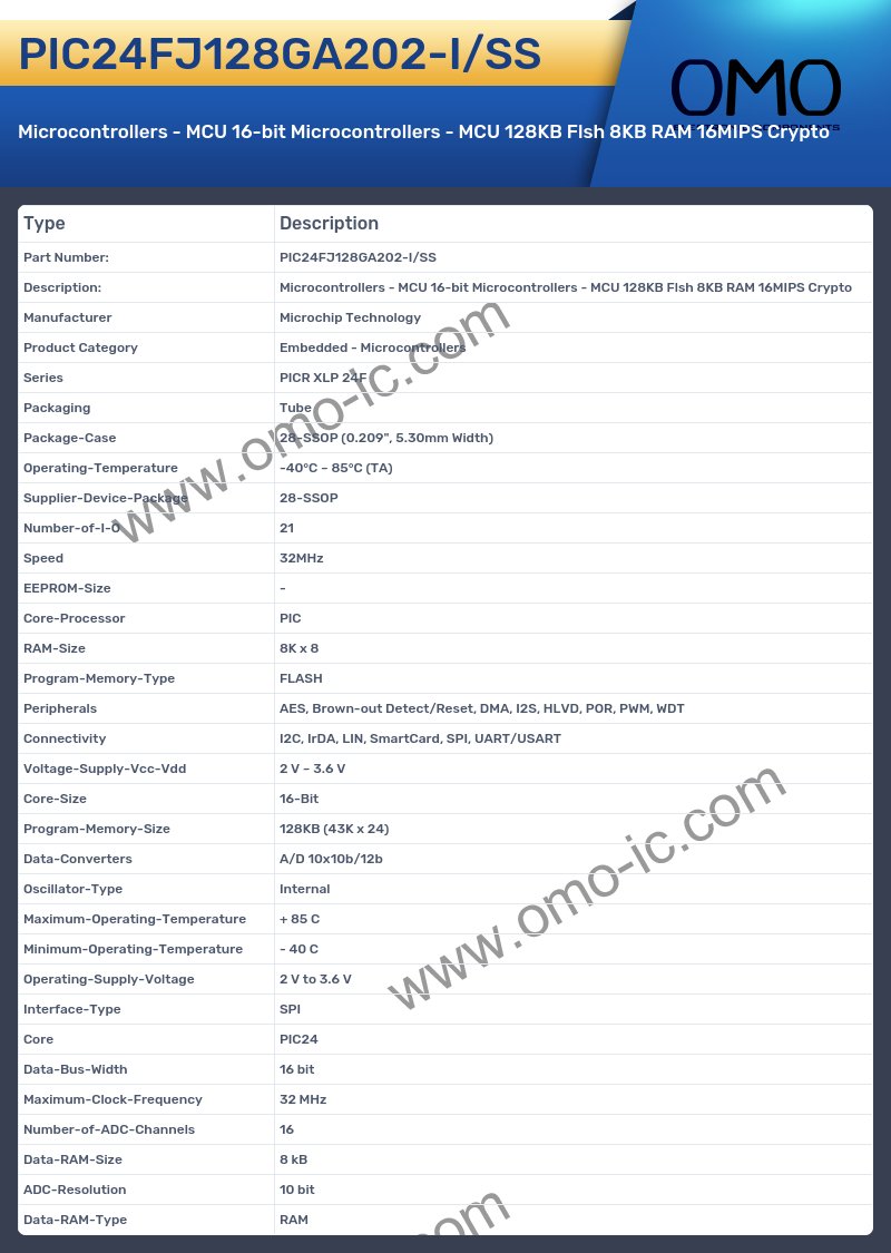 PIC24FJ128GA202-I/SS