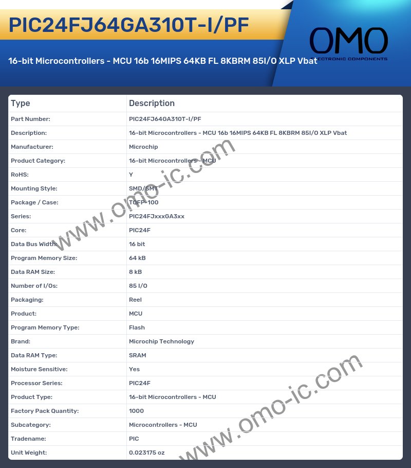 PIC24FJ64GA310T-I/PF