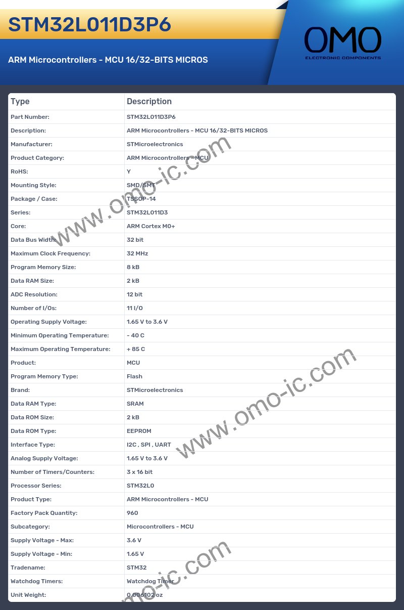 STM32L011D3P6