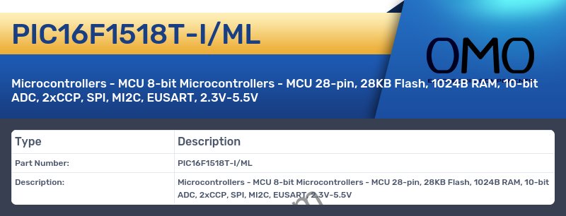 PIC16F1518T-I/ML