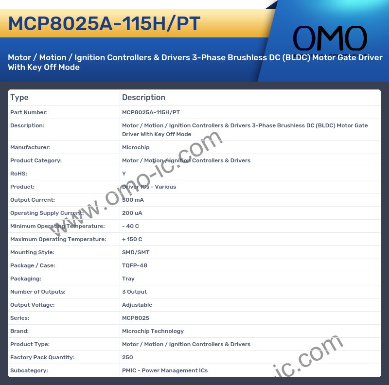 MCP8025A-115H/PT