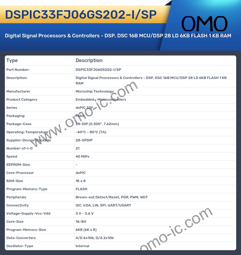 DSPIC33FJ06GS202-I/SP