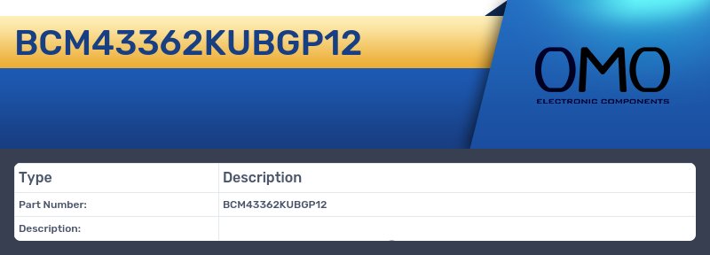 BCM43362KUBGP12
