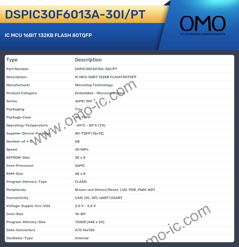 DSPIC30F6013A-30I/PT