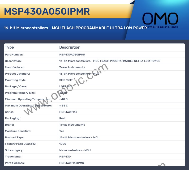 MSP430A050IPMR