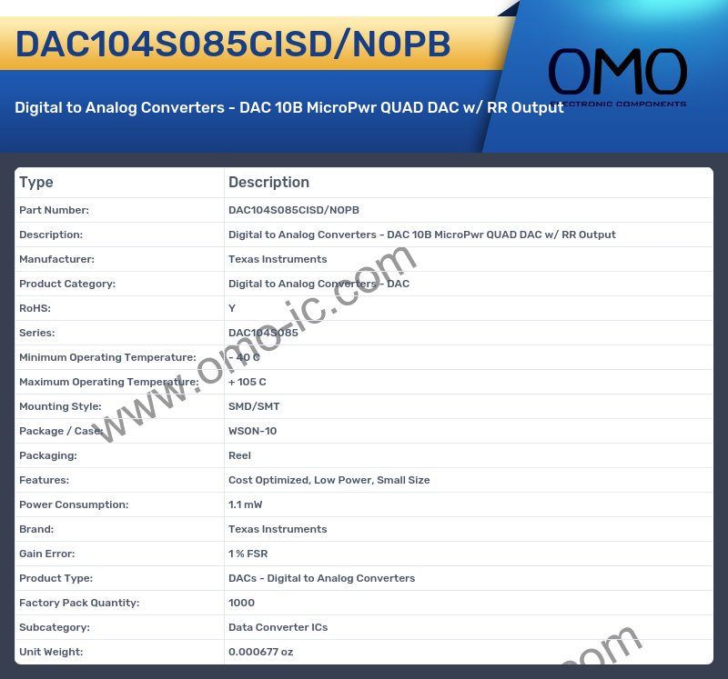 DAC104S085CISD/NOPB