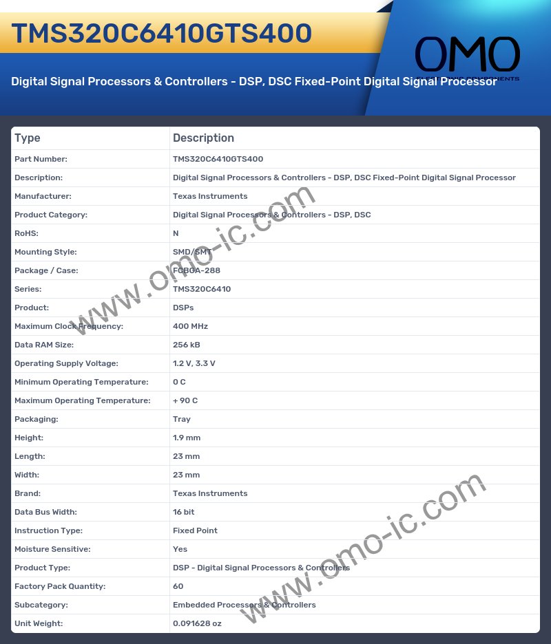 TMS320C6410GTS400