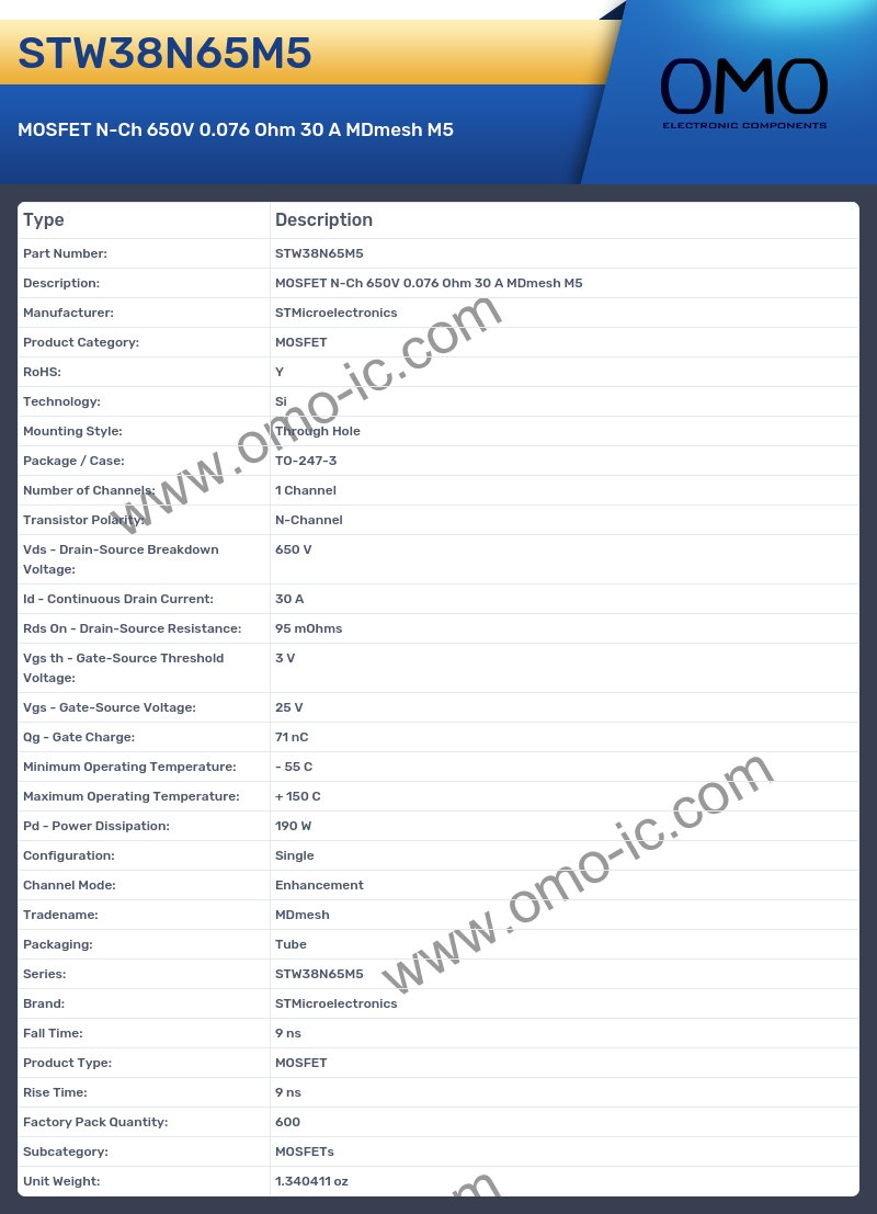 STW38N65M5