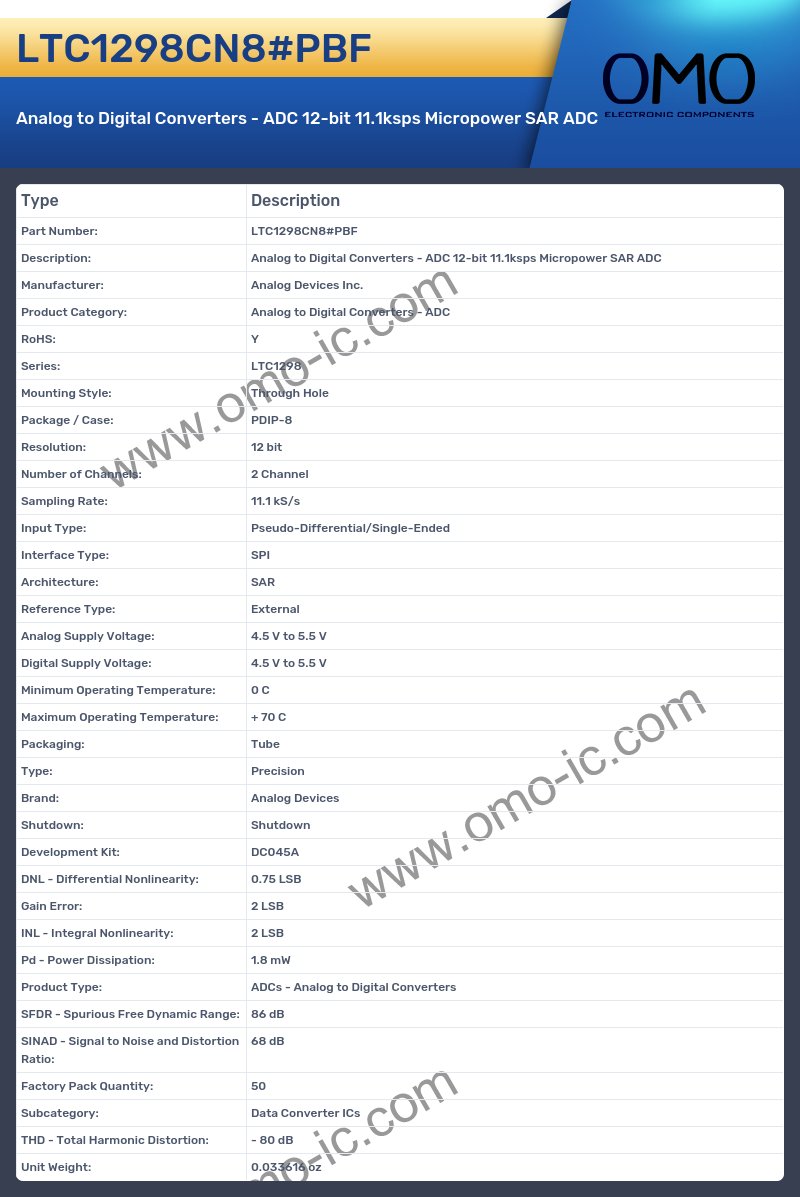LTC1298CN8#PBF