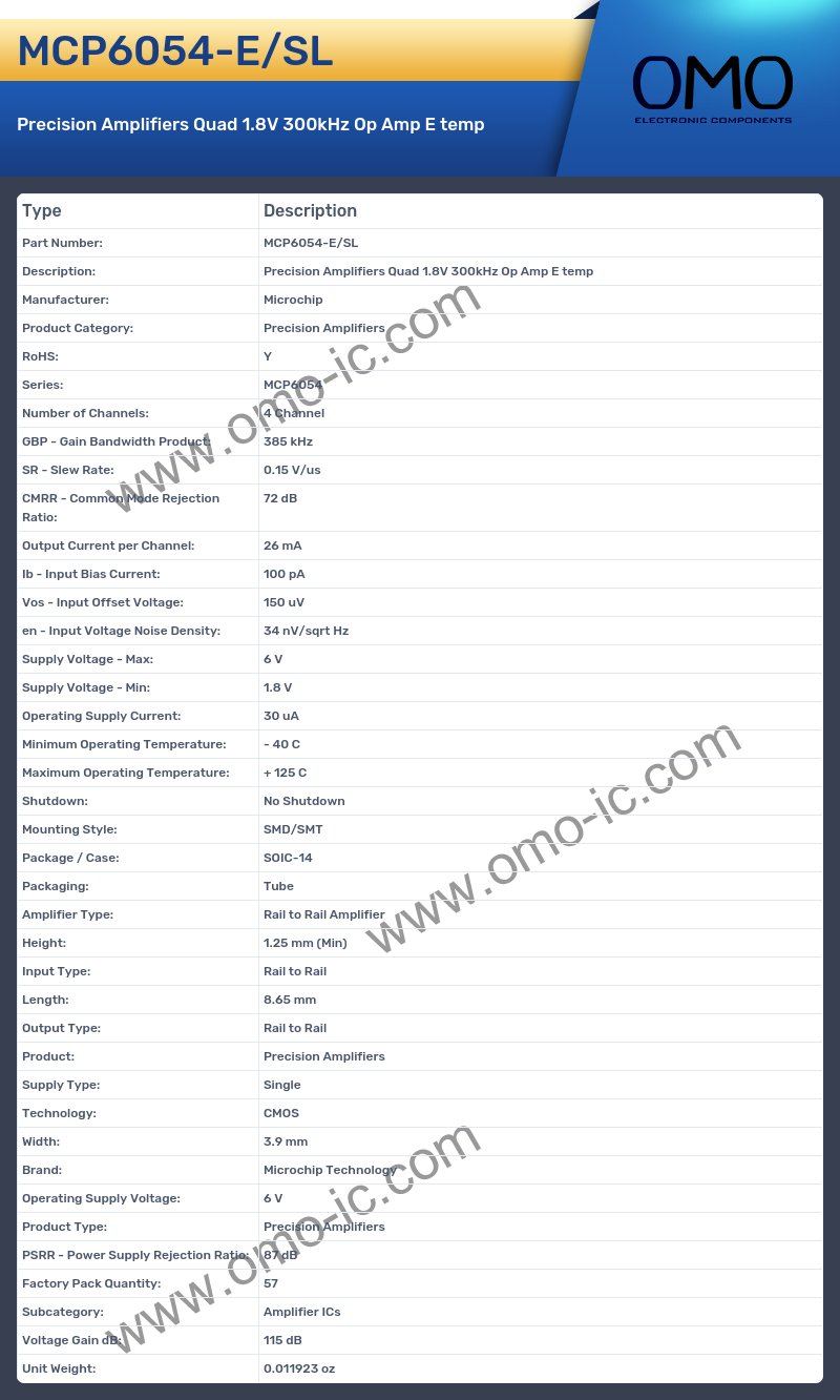 MCP6054-E/SL