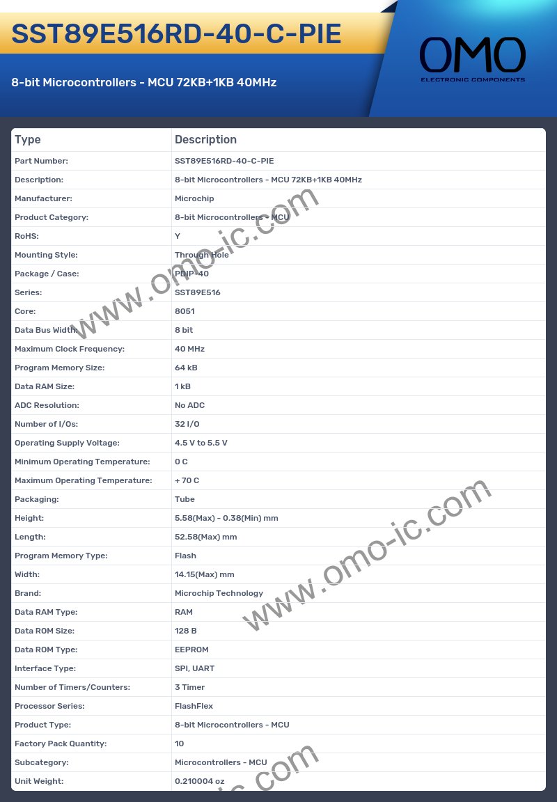 SST89E516RD-40-C-PIE