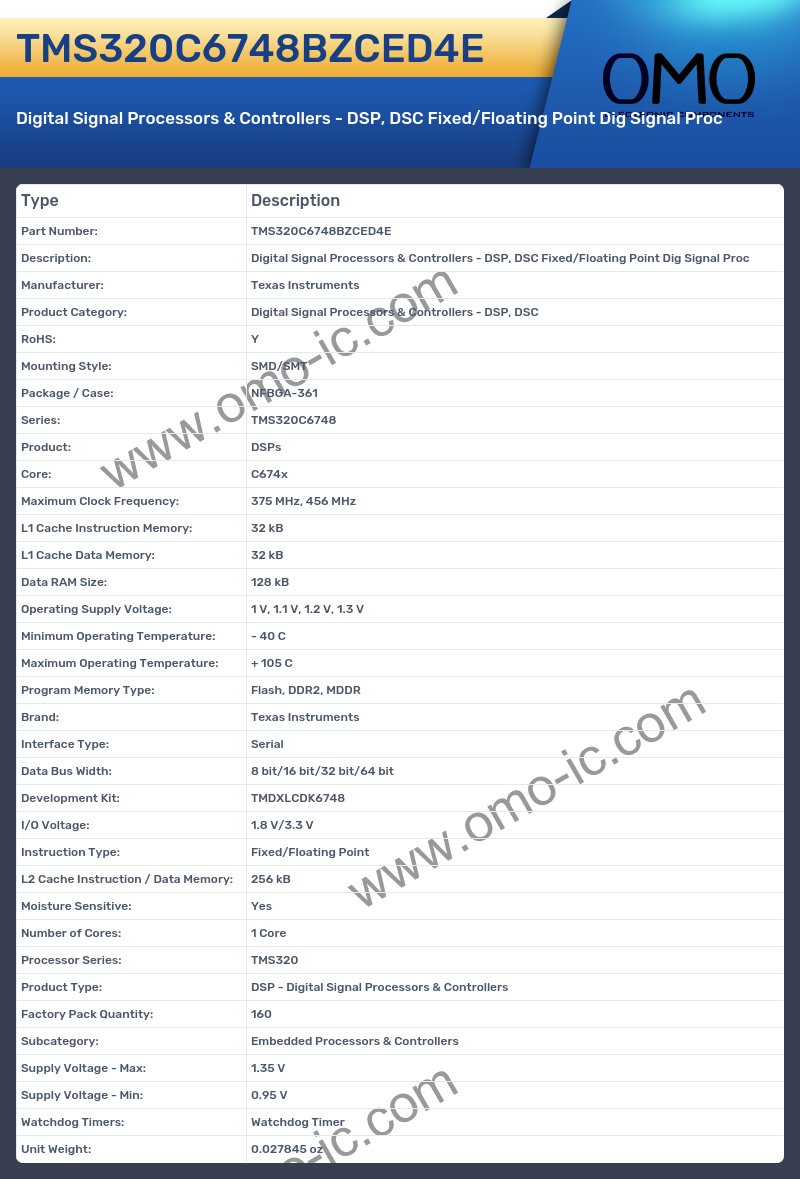 TMS320C6748BZCED4E