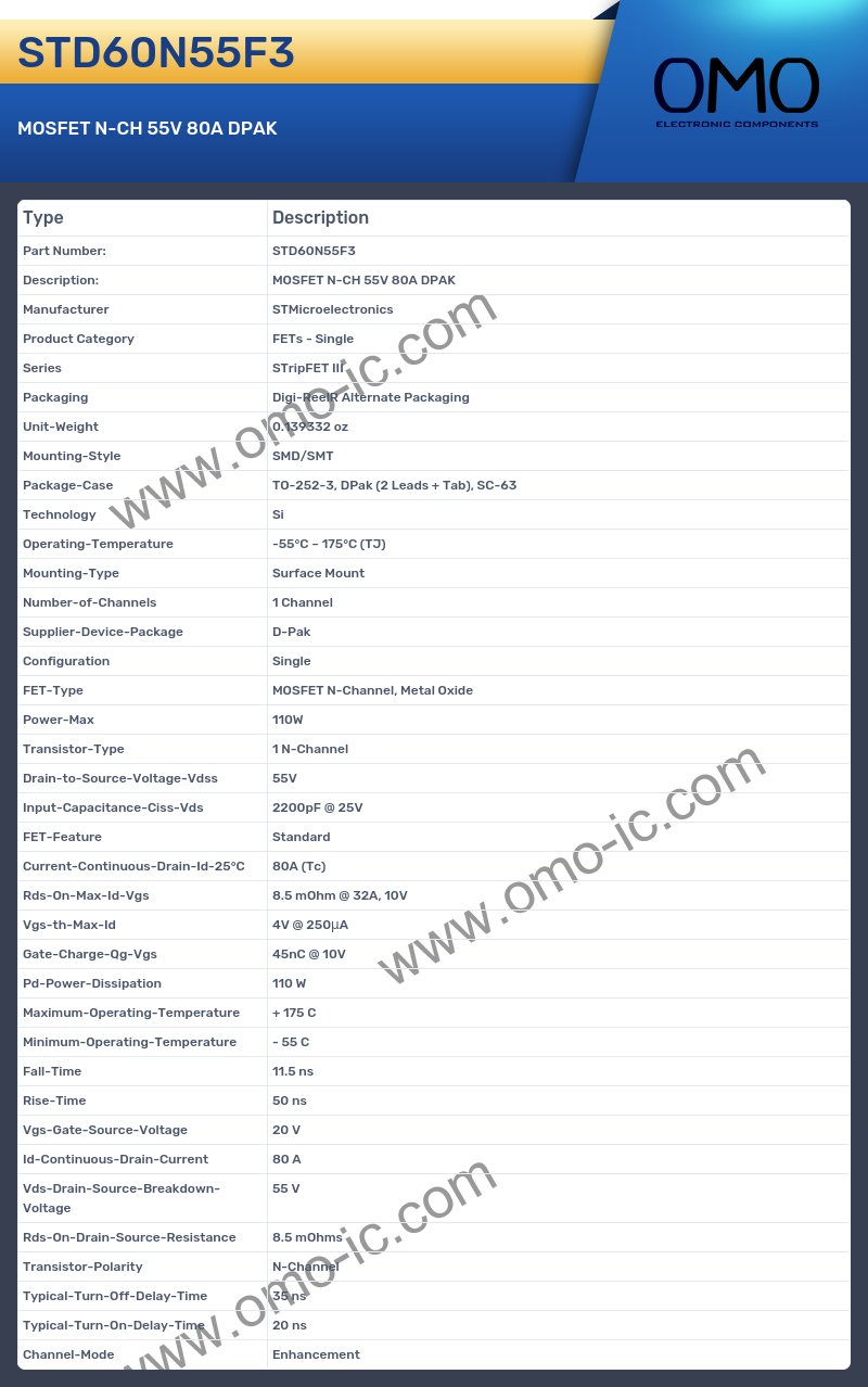 STD60N55F3