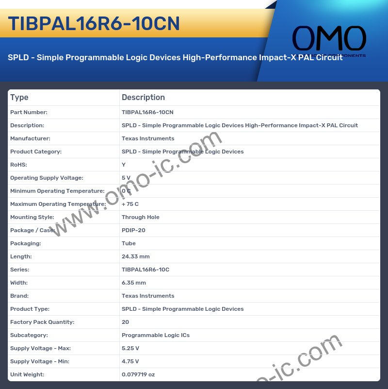 TIBPAL16R6-10CN