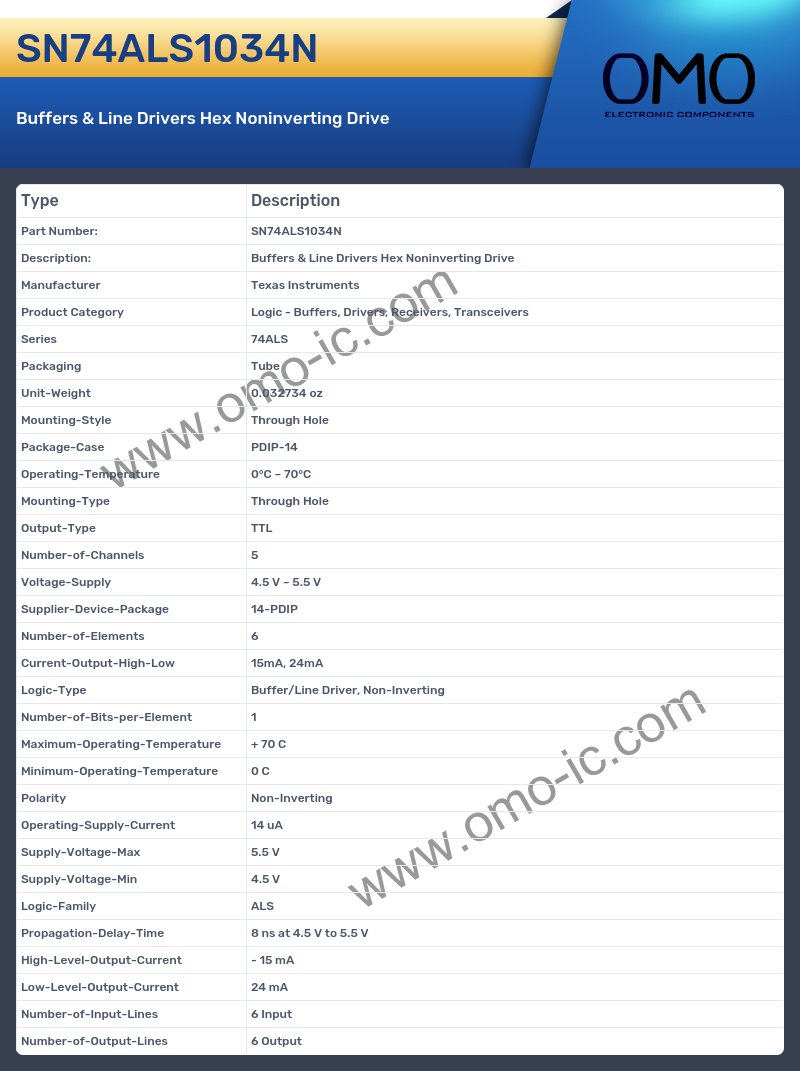 SN74ALS1034N