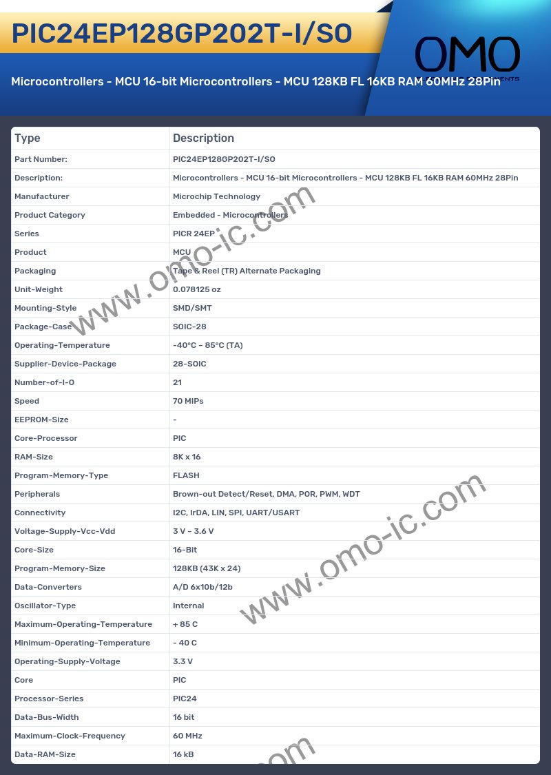 PIC24EP128GP202T-I/SO