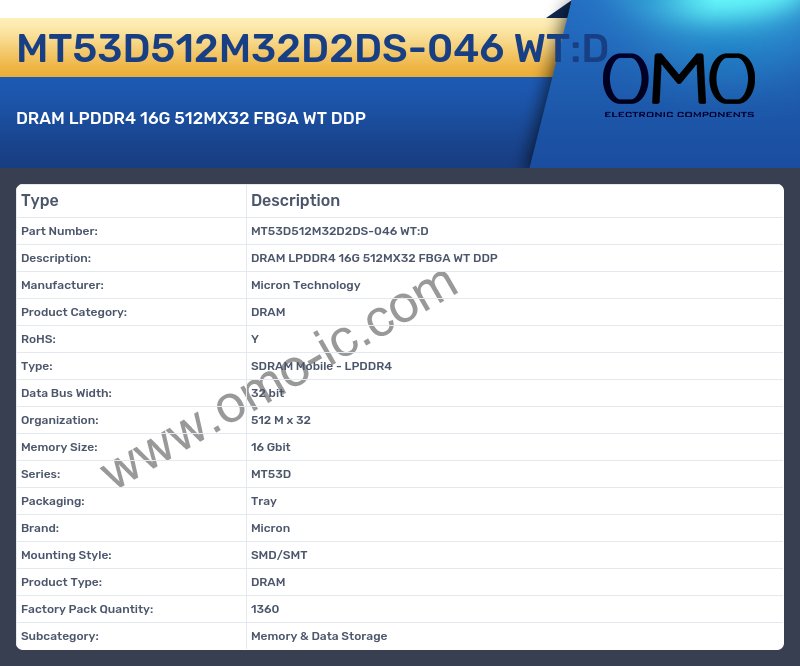 MT53D512M32D2DS-046 WT:D