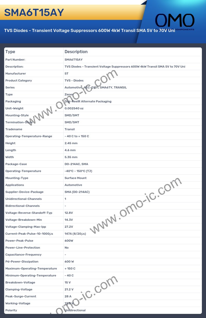 SMA6T15AY