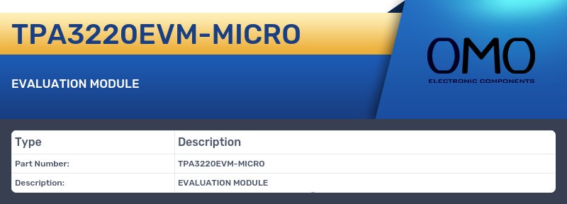 TPA3220EVM-MICRO