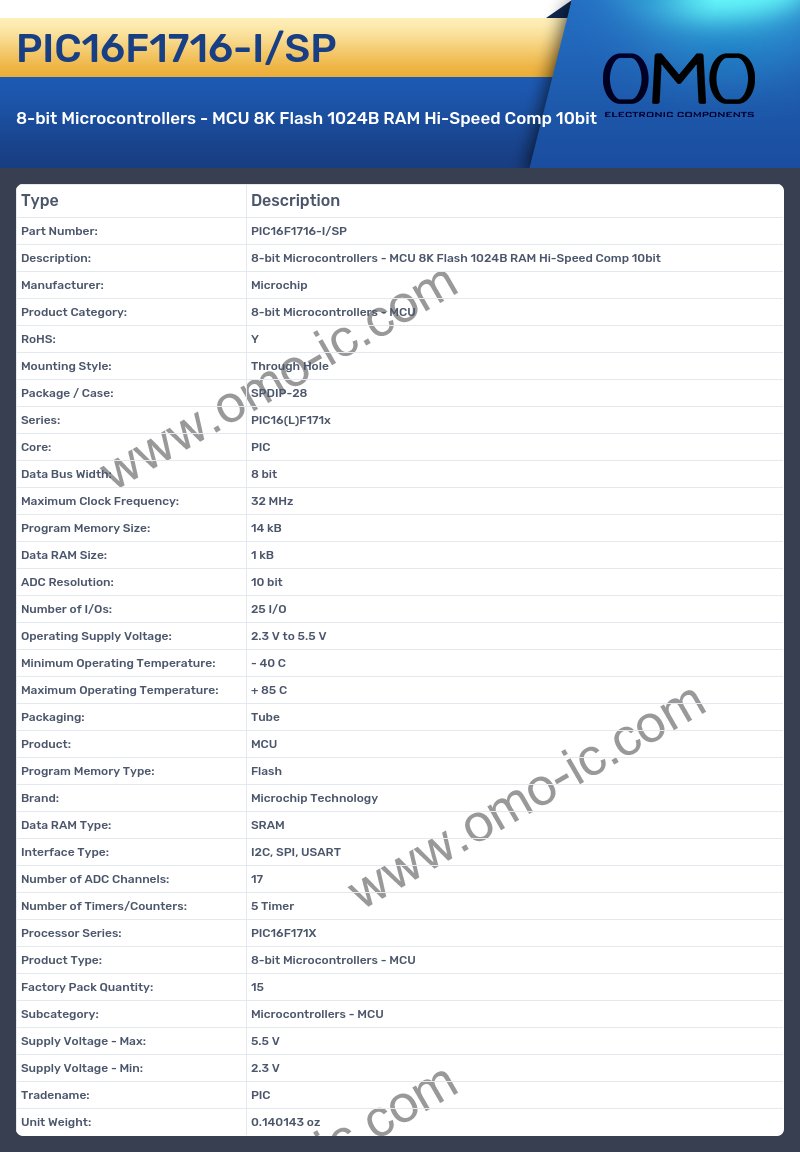 PIC16F1716-I/SP