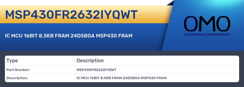 MSP430FR2632IYQWT