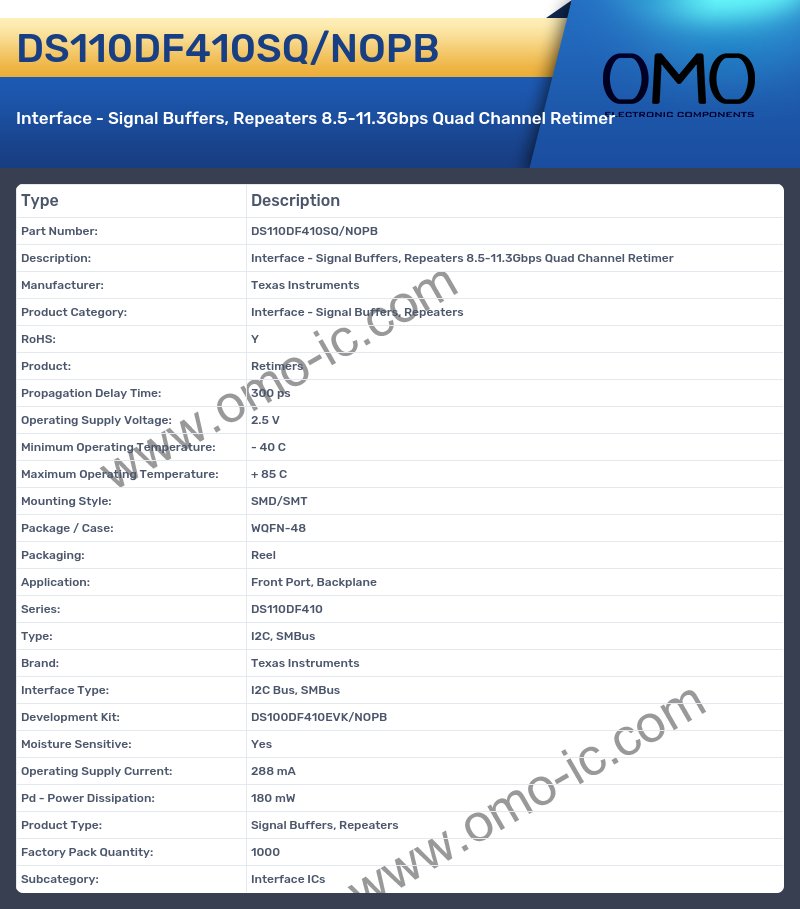DS110DF410SQ/NOPB