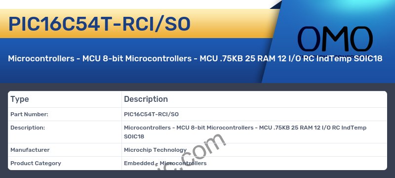PIC16C54T-RCI/SO
