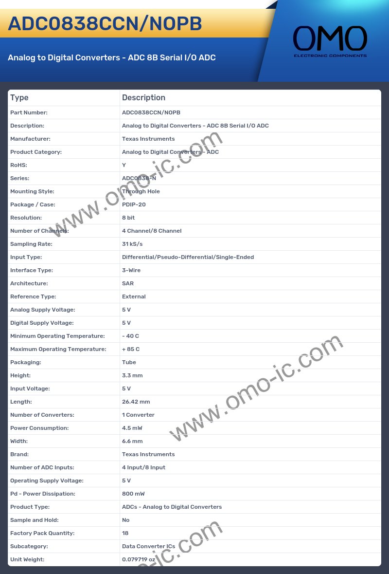 ADC0838CCN/NOPB