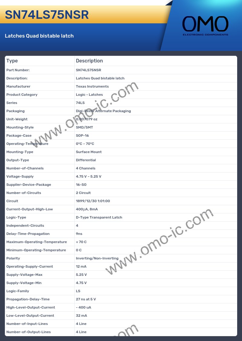 SN74LS75NSR