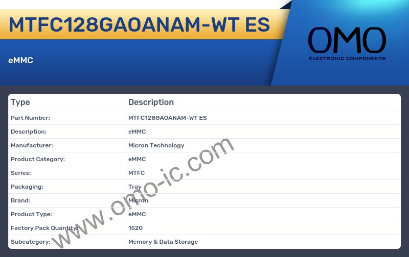 MTFC128GAOANAM-WT ES