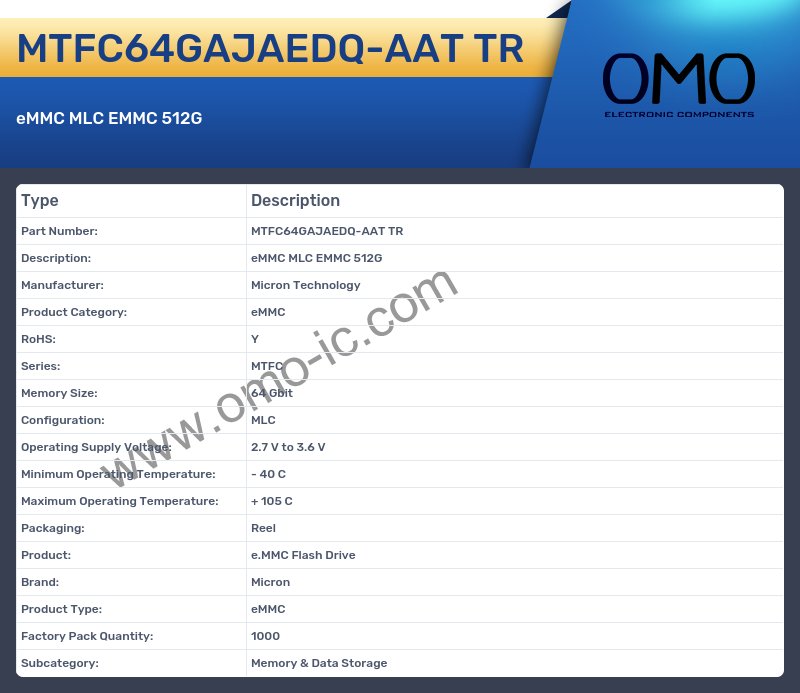 MTFC64GAJAEDQ-AAT TR