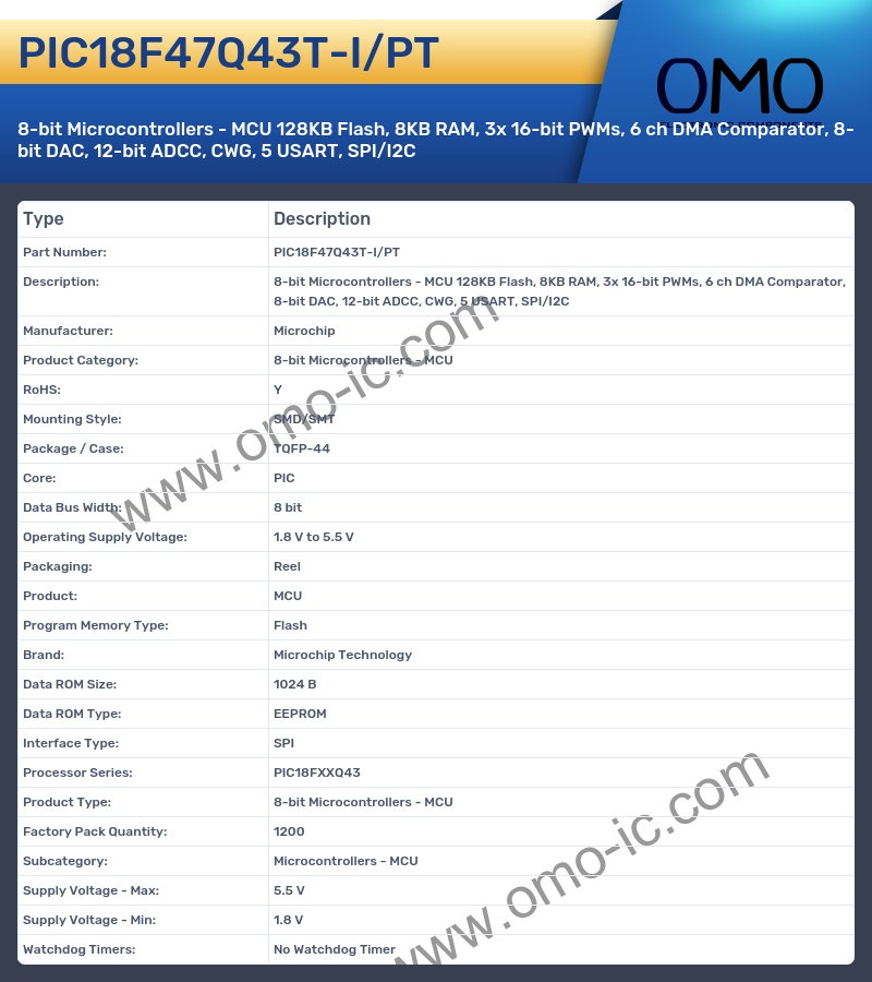 PIC18F47Q43T-I/PT