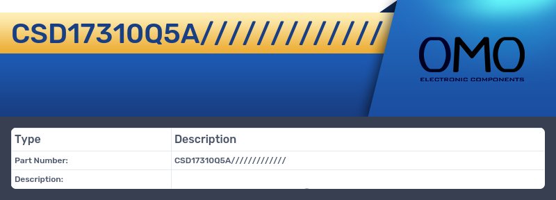 CSD17310Q5A/////////////
