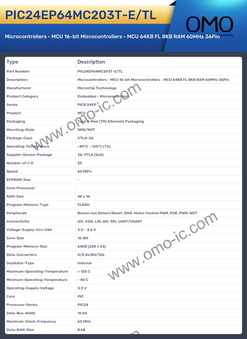 PIC24EP64MC203T-E/TL