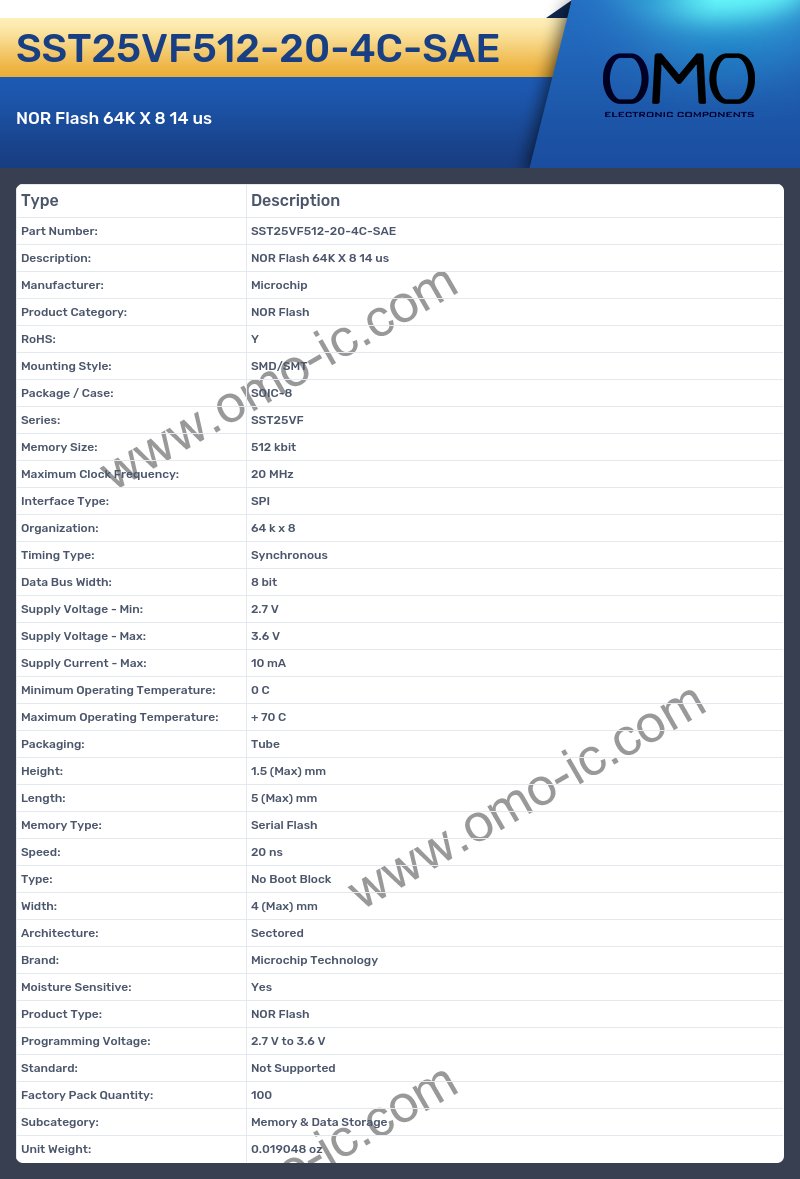 SST25VF512-20-4C-SAE