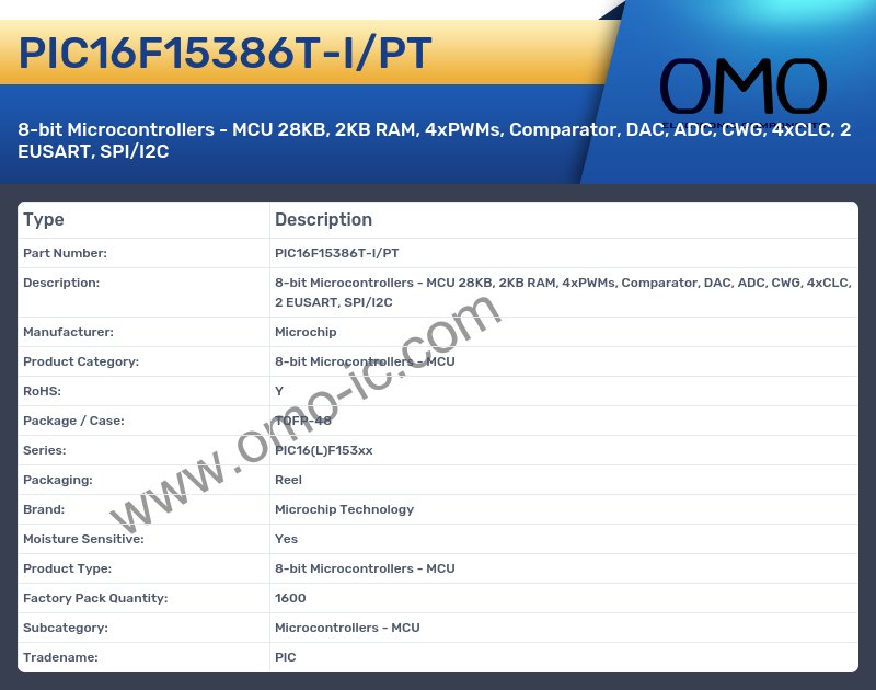 PIC16F15386T-I/PT